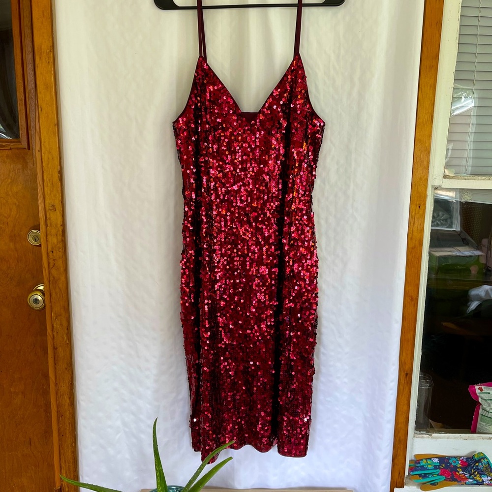 EXPRESS SEQUIN DRESS